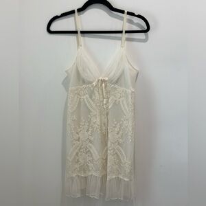 Vintage Jonquil By Diane Samandi  Elegant Lace Chemise in Cream size M NEW